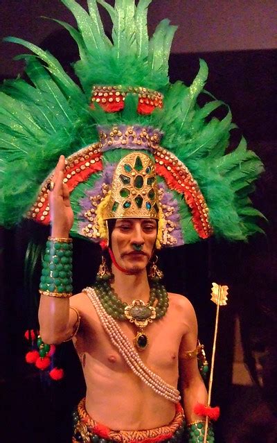 Historical Portrait Figure Of Moctezuma Ii Ruler Of The Aztecs By