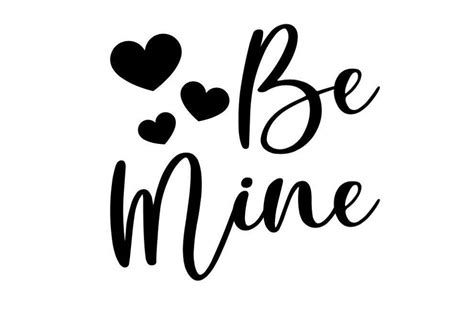 Be Mine SVG for Cricut Design Space | Etsy