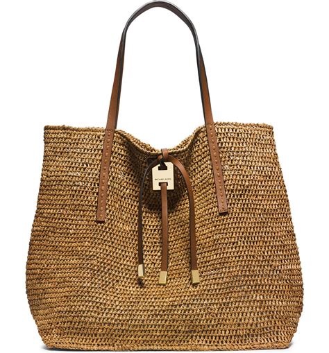 Michael Kors Large Santorini Raffia Tote Nordstrom