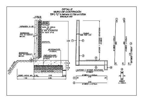 Retaining Wall Dwg Detail For Autocad Designs Cad