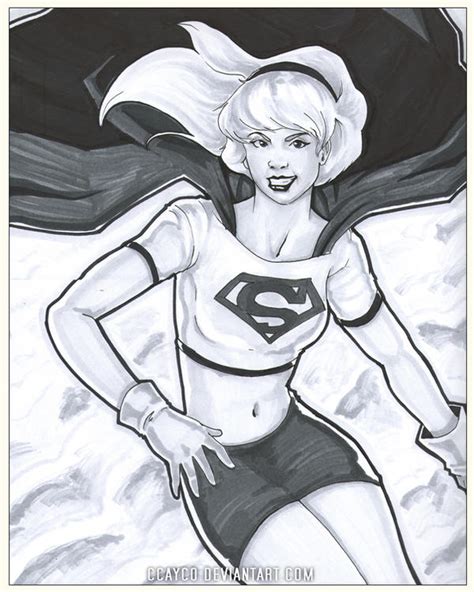 Supergirl Sketch By Ccayco On Deviantart