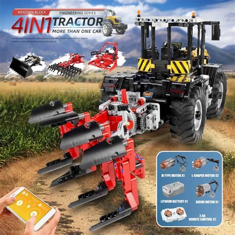 Tech Moc App Rc Tractor Fastrac 4000er Truck Bricks Toys 17019