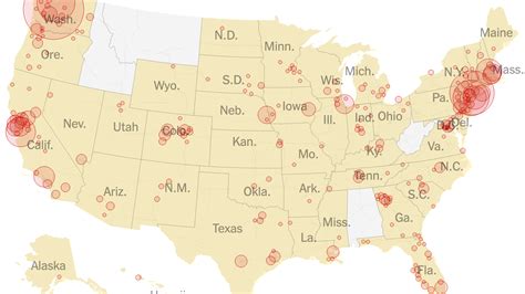 Tracking Every Coronavirus Case In The Us Full Map The New York Times