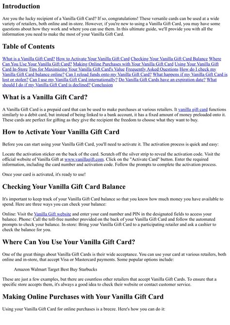Ppt The Ultimate Guide To Using Your Vanilla Gift Card Powerpoint