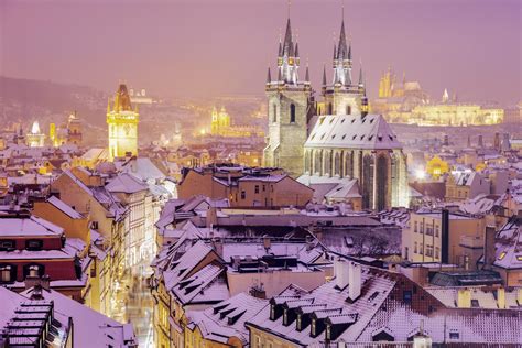 プラハの冬 チェコの冬の風景 Beautiful 世界の絶景 美しい景色
