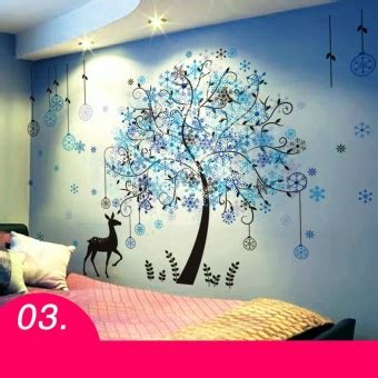 Dekorasi dinding kamar dari bunga tiruan ini sangat mudah dibuat dan terjangkau. Stiker Dinding Kamar Tidur 3d