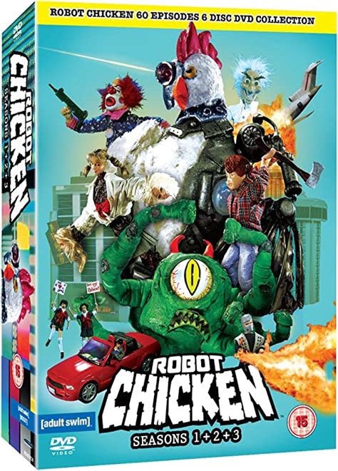 Robot Chicken Season 1 2 Et 3 Import Anglais Dvd Et Blu Ray