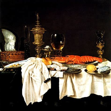 Still Life With A Lobster Dutch Golden Age Painting By