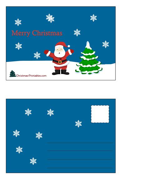 Christmas Postcards Free Printable Printable Templates