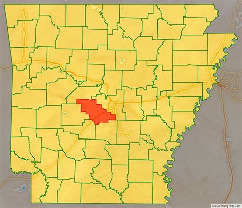 Map Of Saline County Arkansas