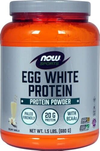 Now Sports Eggwhite Protein Powder Creamy Vanilla 15 Lbs Harris Teeter