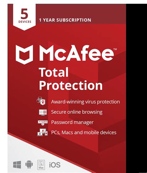 Mcafee Total Protection 2022 5 Devices 1 Year Windows Mac