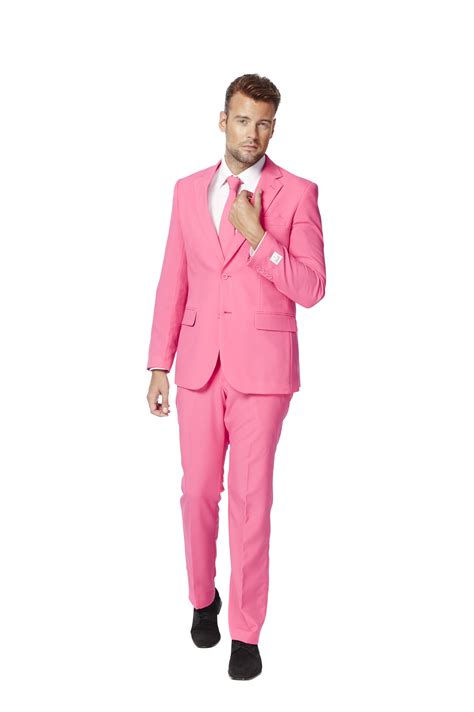 Opposuits Opposuits Mens Mr Pink Solid Color Suit