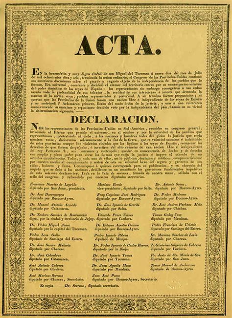 El Misterio De La Desaparición Del Acta Original De La Declaración De La Independencia Infobae