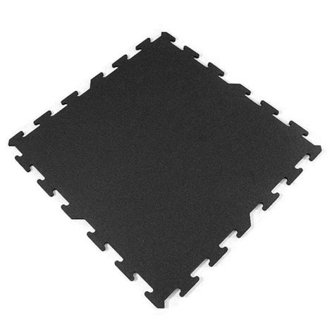 Black Interlocking Rubber Tiles 2x2 Ft Interlocking Rubber Tile