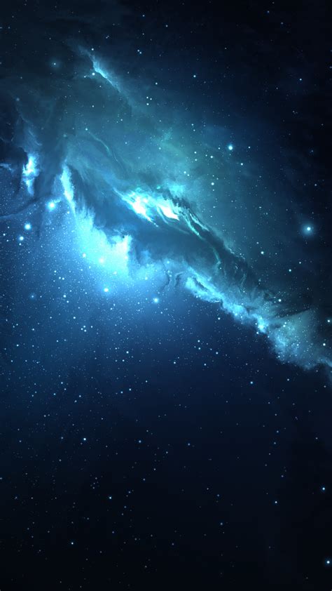 Sci Fi Nebula Blue Space 1080x1920 Phone Hd Wallpaper