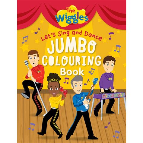 The Wiggles Lets Sing And Dance Jumbo Colouring Book Big W
