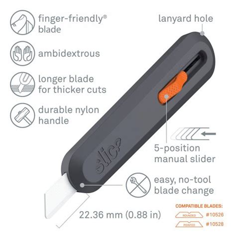 Slice Utility Knife Manual Retractable