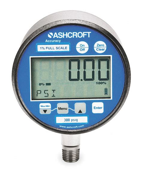 Ashcroft 0 To 1000 Psi Digital Pressure Gauge 3 In Dial 14 In Mnpt