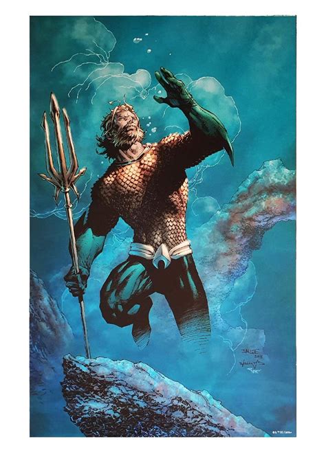 Aquaman By Jim Lee Print 12x16 7 Ate 9 Comics
