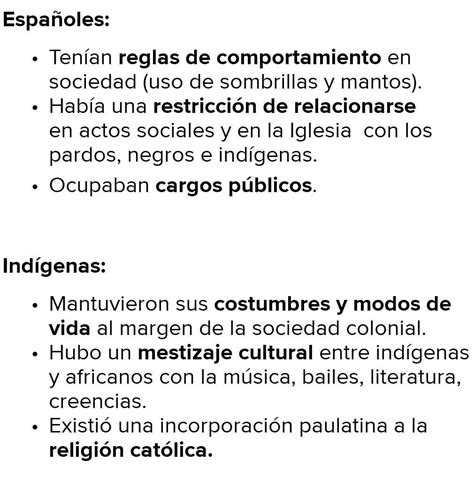 diferencias culturales entre españoles y indígenas Brainly lat