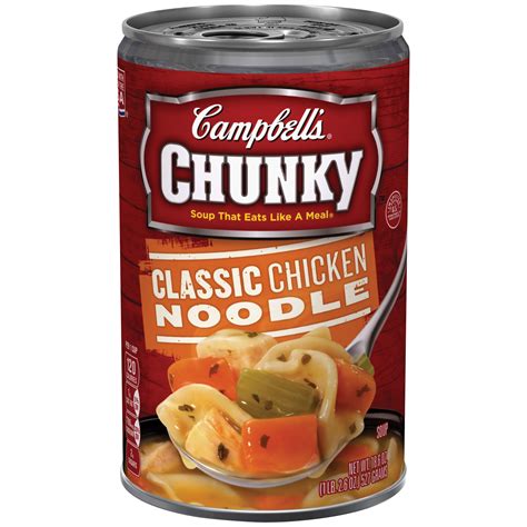 Just like kraft classic chicken noodle dinner recipe. Campbell's Chunky Soup, Classic Chicken Noodle, 18.6 oz (1 lb 2.6 oz) 527 g