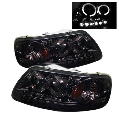 Driving without proper lighting is not only unsafe, it can be illegal depending on your state's inspections. Ford F150 1997-2003 1pc Halo LED Projector Headlights ...