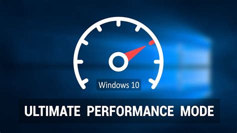 How To Enable Ultimate Performance Mode In Windows 10 New Youtube