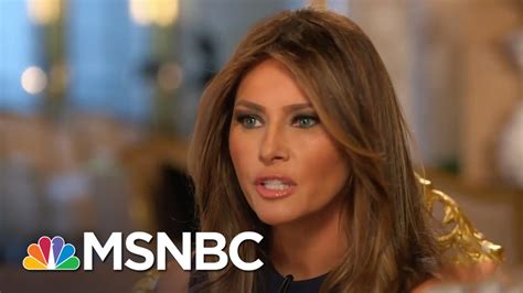 Her husband, donald trump, became the 45th president of the country in 2017. Melania Trump On Her Life, Marriage And 2016 | Morning Joe ...