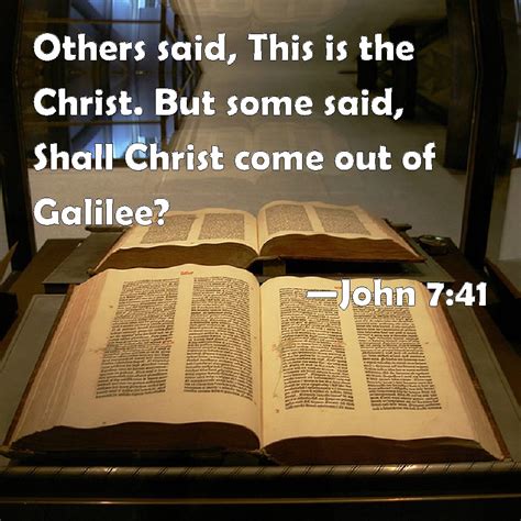 John Others Said This Is The Christ But Some Said Shall Christ
