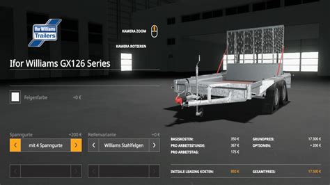 Trailer Ifor Williams Gx126 V1000 Farming Simulator 22 Mod Ls22