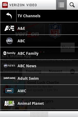 While you're still under more, tap nfl network. V Cast Videos Renamed to Verizon Video, Offers 250 TV ...
