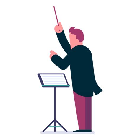 Orchestra Conductor Cartoon Transparent Png And Svg Vector File