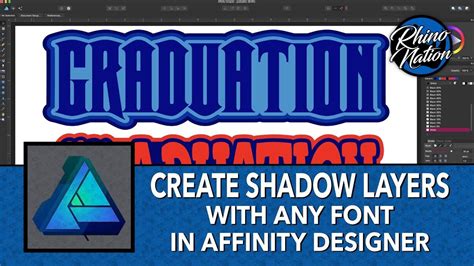 How To Create Shadow Layers with Any Font | Affinity Designer | Be