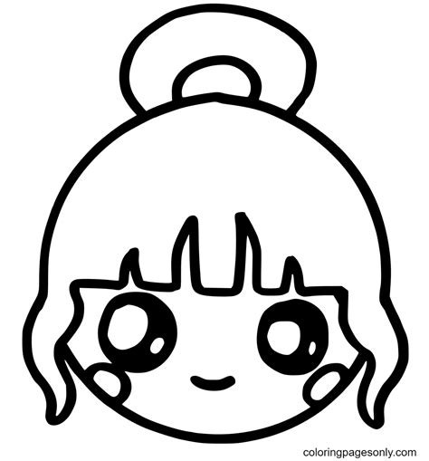 Cute Girl Kawaii Coloring Page Free Printable Coloring Pages