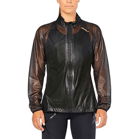 2xu Womens Ghst Membrane Jacket Blackgold M Ebay