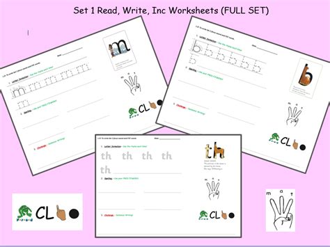 Read Write Inc Set 1 Worksheets Teaching Resources