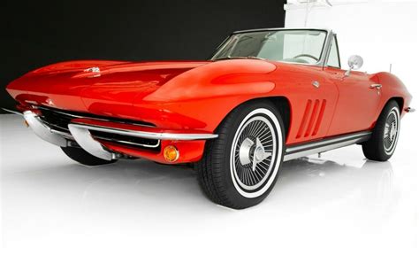 Rare L76 Numbers Matching 1965 Corvette Stingray Convertible Rally Red