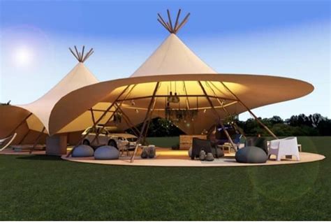 Circular Breathing Shade Struture Resort Architecture Tent Design Tent