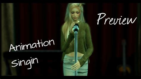 Sims 4 Animation Singing Preview Youtube
