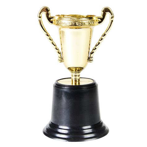 Gold Award Trophy Cups Pack Of 12 Bulk 5 Inch Plastic Gold Trophies