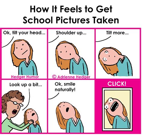 Cartoon About Getting Your School Picture Taken Say Cheese Back To