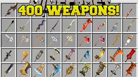 Minecraft 400 New Weapons Biggest Weapon Mod In Minecraft Mod