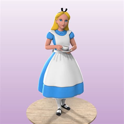 3d File Alice In Wonderland 👫・model To Download And 3d Print・cults