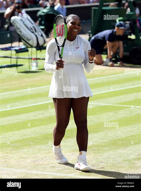 Serena Williams After Her Win Against Camila Giorgi On Day Eight Of The Wimbledon Championships
