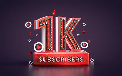 Premium Photo 1k Subscribers Celebration One Thousand Followers Social Media Congratulation