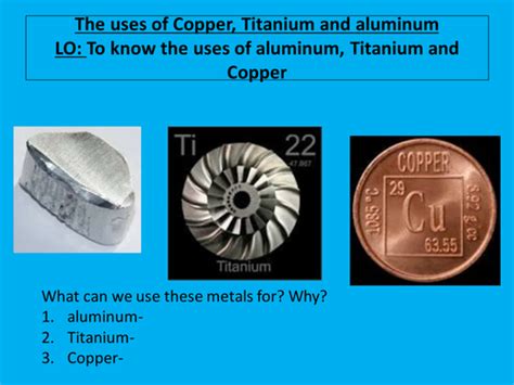 Uses Of Metals Teaching Resources