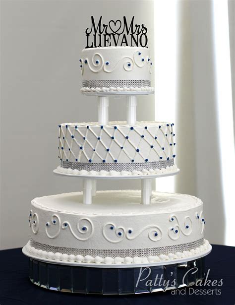 Photo Of A Tiered Wedding Cake Pattys Cakes And Desserts