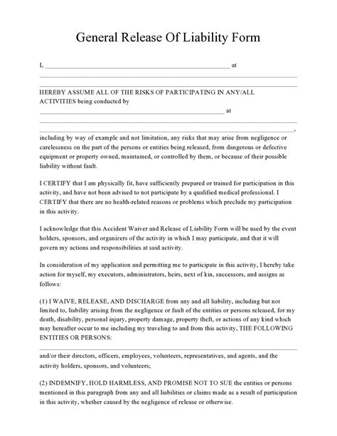 Printable Disclaimer Forms Printable Form Templates And Letter