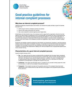 Investigation (and request for restraining order). Good practice guidelines for internal complaint processes ...